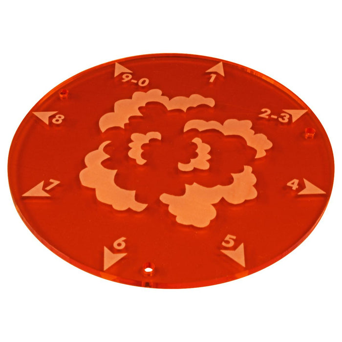 LITKO 120mm Directional Explosion Template, Fluorescent Amber - LITKO Game Accessories