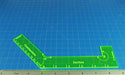 LITKO Angled Ruler, Fluorescent Green-Movement Gauges-LITKO Game Accessories
