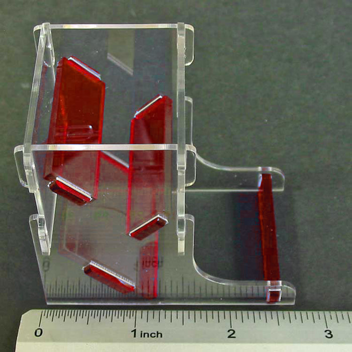 LITKO Mini Dice Tower Kit, Translucent Red & Clear-Dice Tower-LITKO Game Accessories