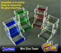 LITKO Mini Dice Tower Kit, Translucent Blue & Clear - LITKO Game Accessories