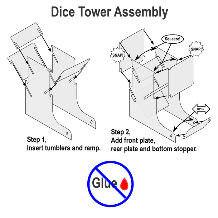 Da Vinci Dice Tower Kit - LITKO Game Accessories