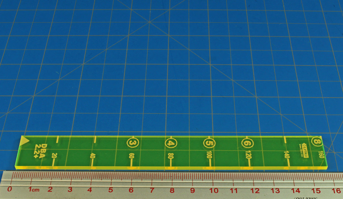 Triumph Mu Ruler LITKO 20mm MU Ruler | DBA 2.2+ — LITKO Game Accessories
