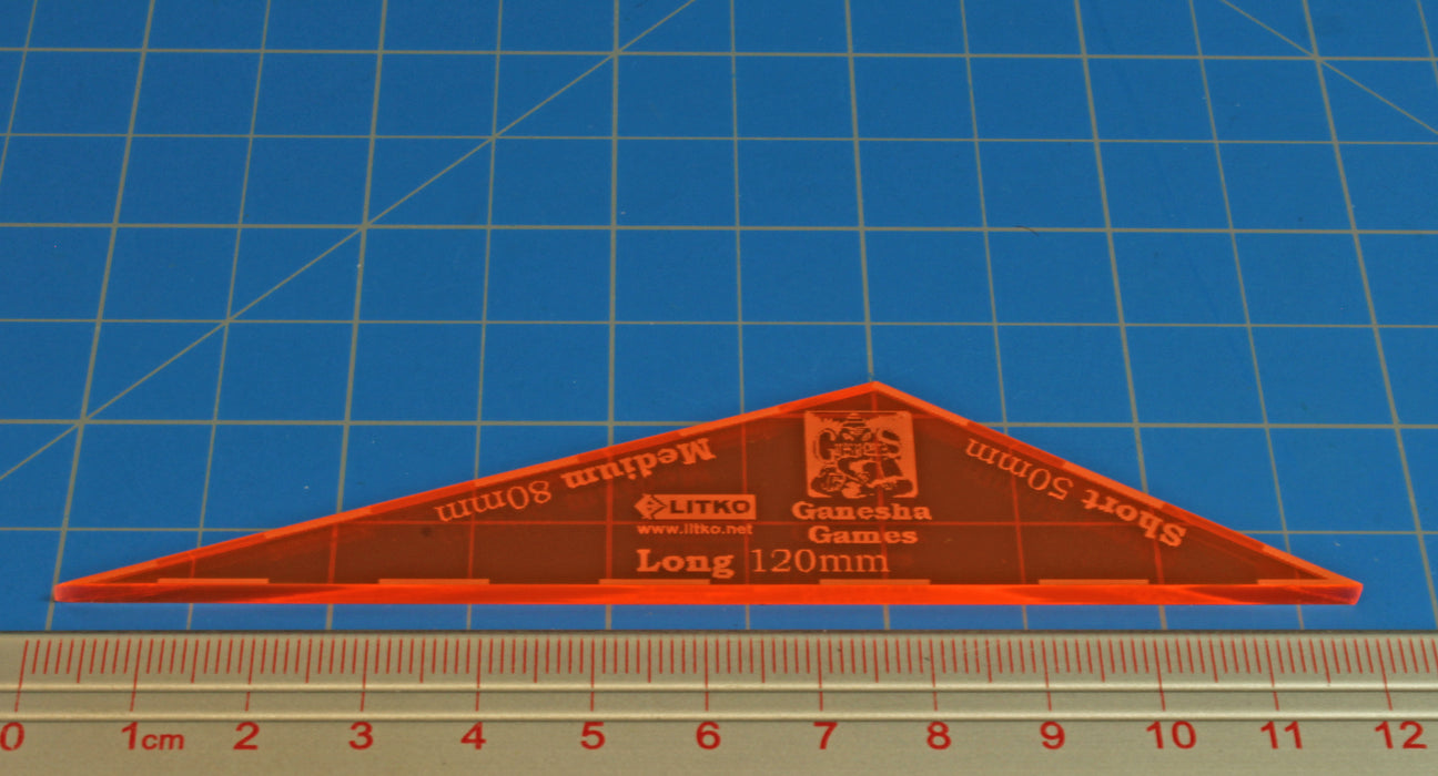 LITKO Song of Blades 15mm Gauge, Fluorescent Orange-Movement Gauges-LITKO Game Accessories