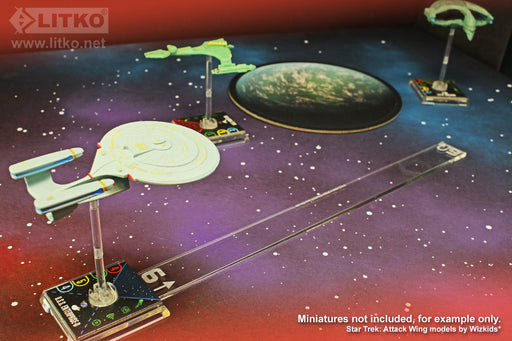 LITKO 6-Speed Straight Movement Gauge Compatible with Star Trek: Attack Wing-Movement Gauges-LITKO Game Accessories