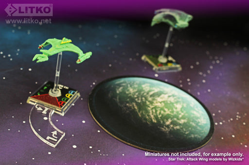 LITKO 1-Speed Turn Movement Gauge Compatible with Star Trek: Attack Wing-Movement Gauges-LITKO Game Accessories