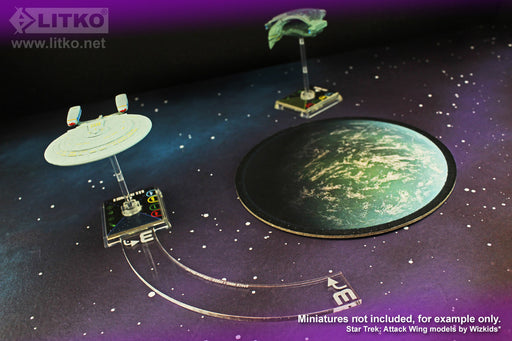 LITKO 3-Speed Turn Movement Gauge Compatible with Star Trek: Attack Wing-Movement Gauges-LITKO Game Accessories