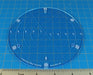 LITKO 5-inch Diameter Area Template, Transparent Light Blue-Movement Gauges-LITKO Game Accessories