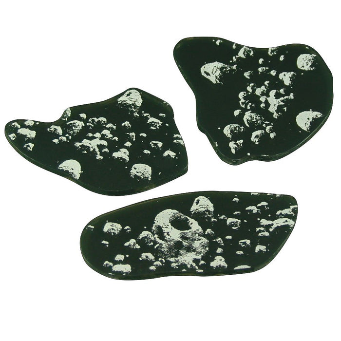 LITKO Asteroid Field Template Set Compatible with SW: Armada, Translucent Grey (3)-Movement Gauges-LITKO Game Accessories
