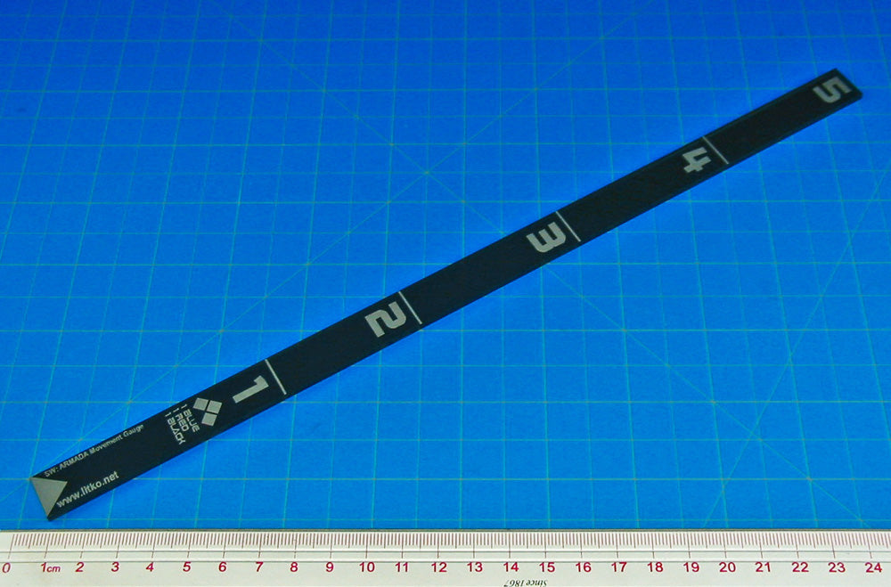LITKO Movement Ruler Compatible with SW: Armada, Translucent Grey-Movement Gauges-LITKO Game Accessories
