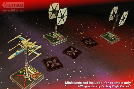 LITKO Ion Bomb Templates Compatible with Star Wars: X-Wing (3)-Movement Gauges-LITKO Game Accessories