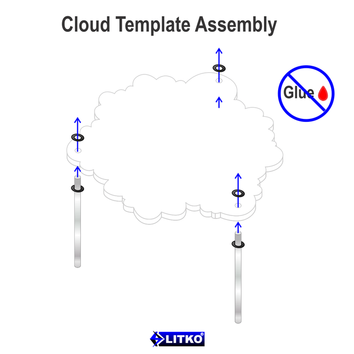 LITKO Elevated 4-inch Cloud, Translucent White - LITKO Game Accessories