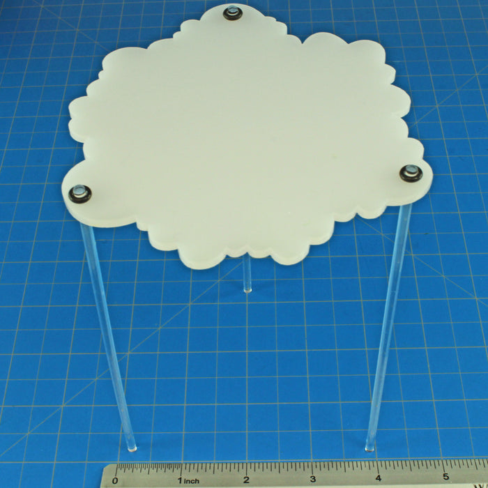 LITKO Elevated 4-inch Cloud, Translucent White-Movement Gauges-LITKO Game Accessories