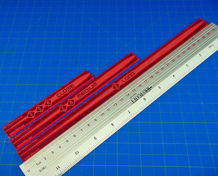 LITKO Multi Range Gauge Set Compatible with SW: Armada, Fluorescent Pink (3)-Movement Gauges-LITKO Game Accessories