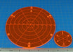 LITKO Area of Effect Template Set, Fluorescent Orange (2)-Movement Gauges-LITKO Game Accessories