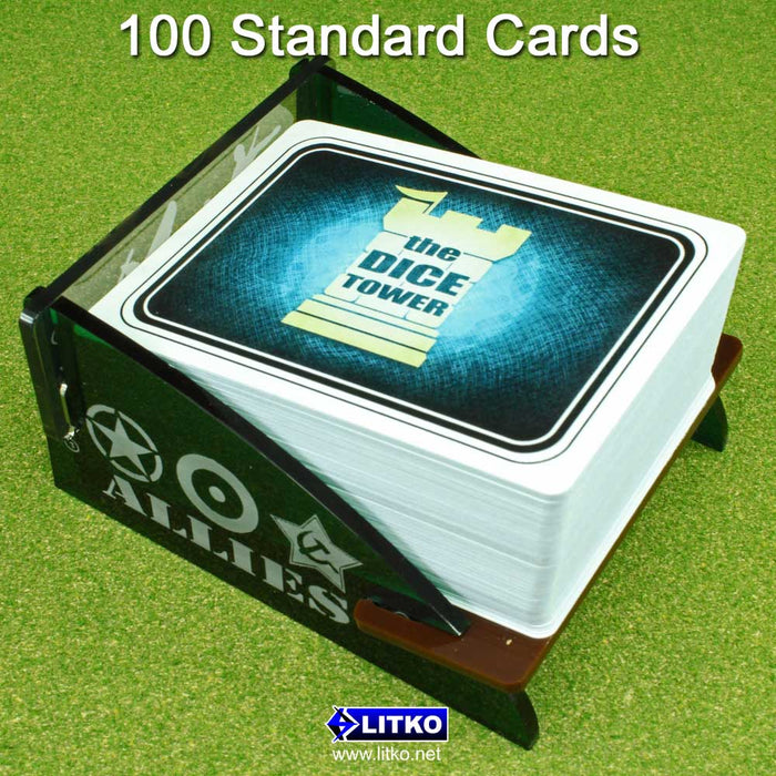 LITKO WWII Themed Standard Card Deck Tray (Medium, Holds 75-100 Cards)-Card Deck Tray-LITKO Game Accessories