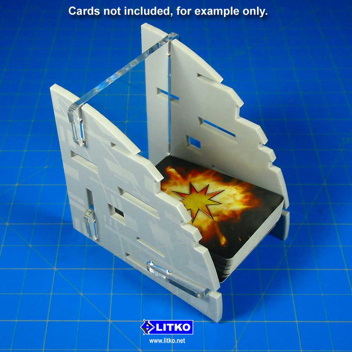 LITKO Battle Station Themed Mini Sized Card Deck Tray (Medium, Holds 75-100 Cards)-Card Deck Tray-LITKO Game Accessories