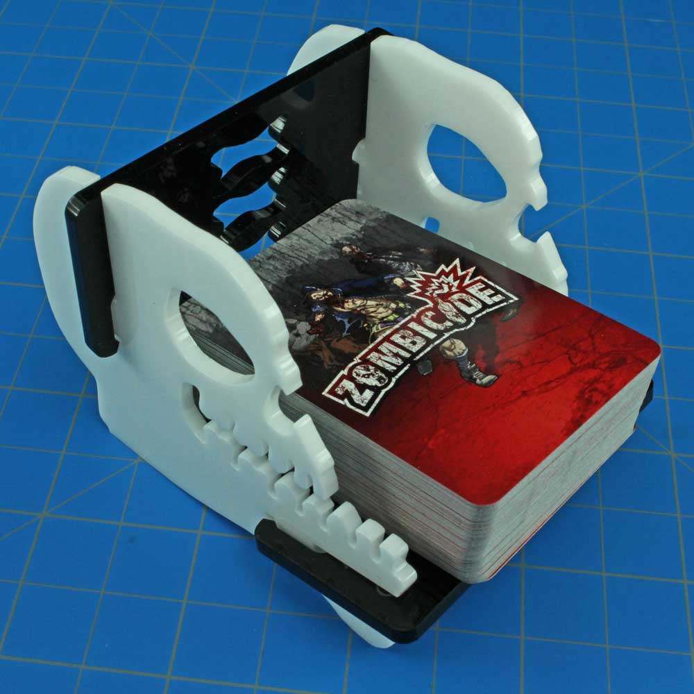 LITKO Skull Themed Mini Sized Card Deck Tray (Medium, Holds 75-100 Cards)-Card Deck Tray-LITKO Game Accessories