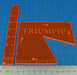 LITKO Ruler and Notch Gauge Set compatible with TRIUMPH!, Fluorescent Orange (2)-Movement Gauges-LITKO Game Accessories