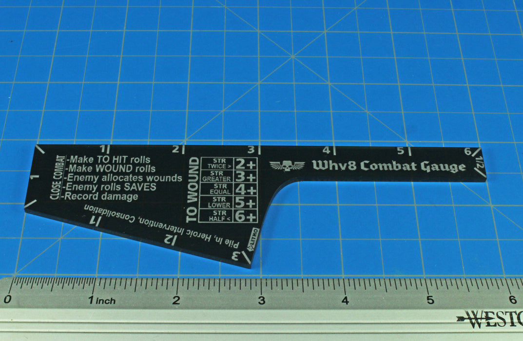 LITKO Close Combat Gauge Compatible with WHv8, Translucent Grey-Movement Gauges-LITKO Game Accessories