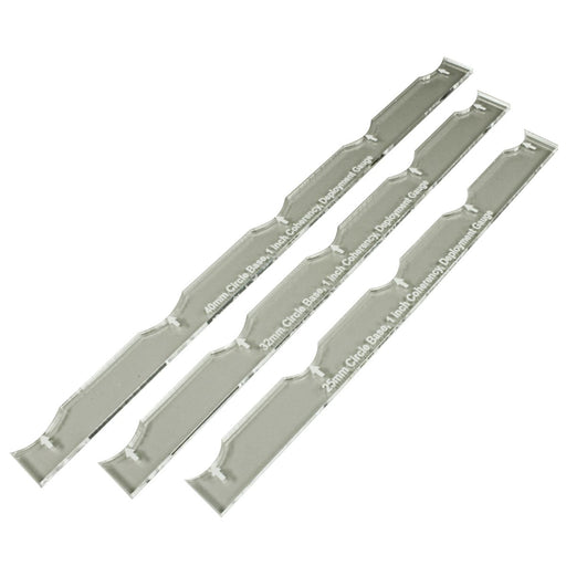LITKO Deployment Gauge Set Compatible with AoS: 1st Edition, 1-inch Coherency, Clear (3)-Movement Gauges-LITKO Game Accessories