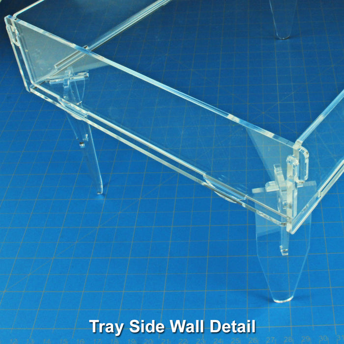 Elevated Dice Tray, Clear-Dice Tower-LITKO Game Accessories