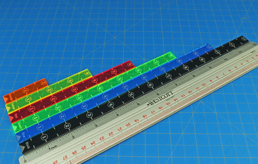 Ruler Fallout LITKO Range Ruler Set | Fallout: Wasteland Warfare | Multi-Color Set ...