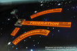 LITKO Space Fighter 2nd Edition Federation Maneuver Gauge Set, Fluorescent Orange (11) - LITKO Game Accessories