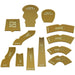 LITKO Gaslands 28mm Scale Template Set, Translucent Bronze (12)-Movement Gauges-LITKO Game Accessories