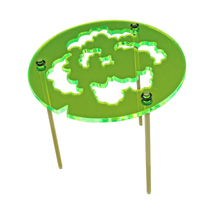 LITKO 100mm/4-inch Elevated Poison Gas Cloud Template, Fluorescent Green - LITKO Game Accessories