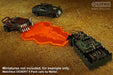 LITKO Flame Thrower Template Compatible with Gaslands Miniature Wargame, Fluorescent Orange - LITKO Game Accessories