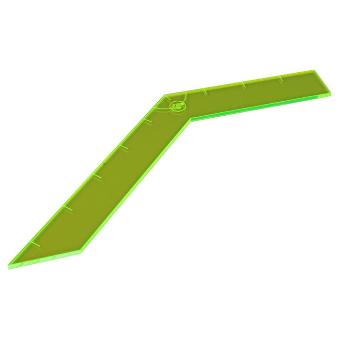 LITKO Turn Template Compatible with Savage Worlds, Fluorescent Green-Movement Gauges-LITKO Game Accessories