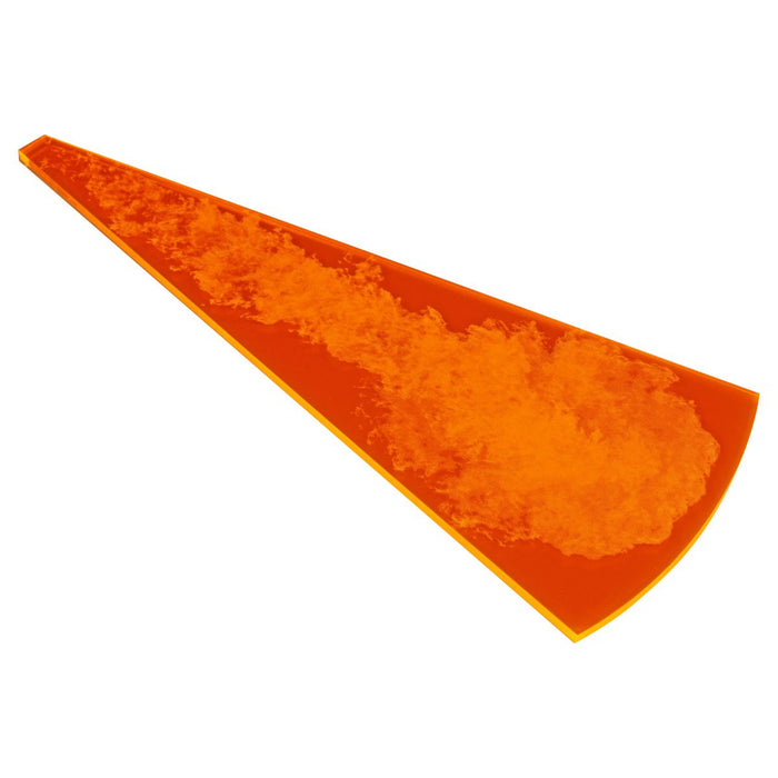 LITKO Flame Template Compatible with Stargrave, Fluorescent Orange-Movement Gauges-LITKO Game Accessories