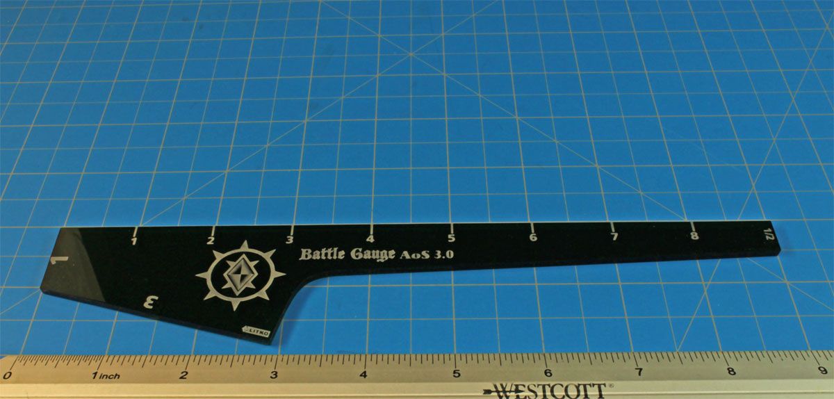 LITKO 9-inch Battle Gauge Compatible with AoS 3rd edition, Translucent Green-Movement Gauges-LITKO Game Accessories