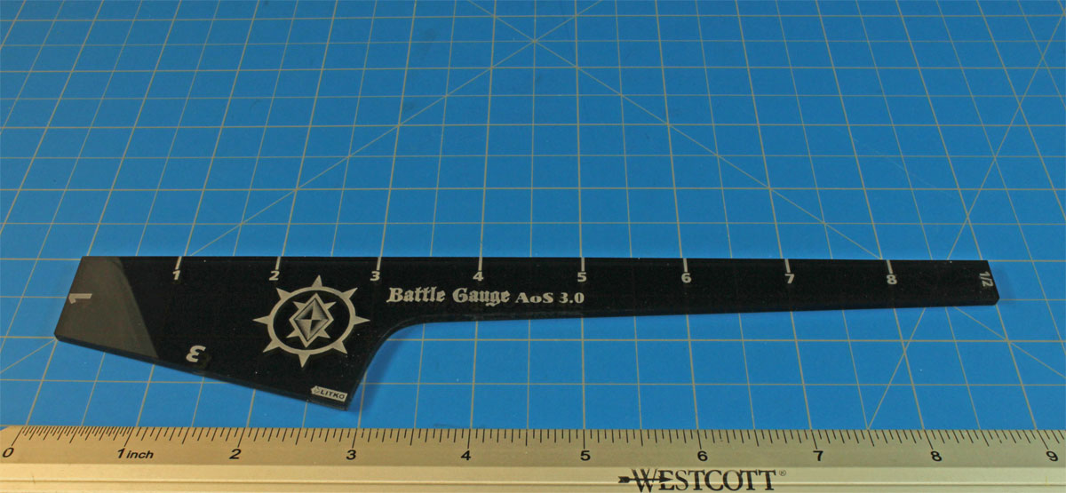 LITKO 9-inch Battle Gauge Compatible with AoS 3rd edition, Translucent Grey-Movement Gauges-LITKO Game Accessories
