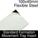 Formation Movement Tray: 100x40mm Flexible Steel Insert for Standard Tray-Movement Trays-LITKO Game Accessories