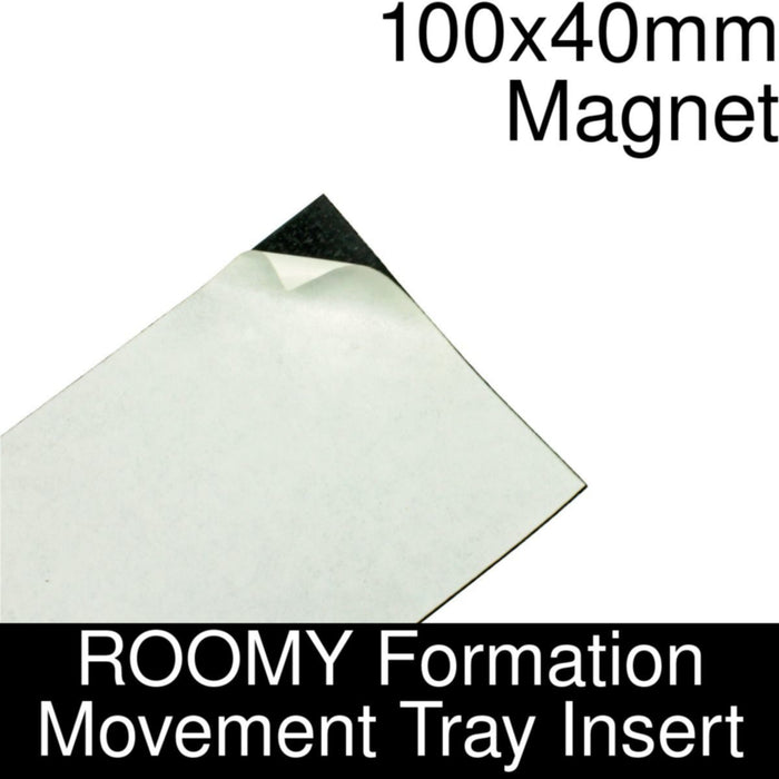 Formation Movement Tray: 100x40mm Magnet Insert for ROOMY Tray - LITKO Game Accessories