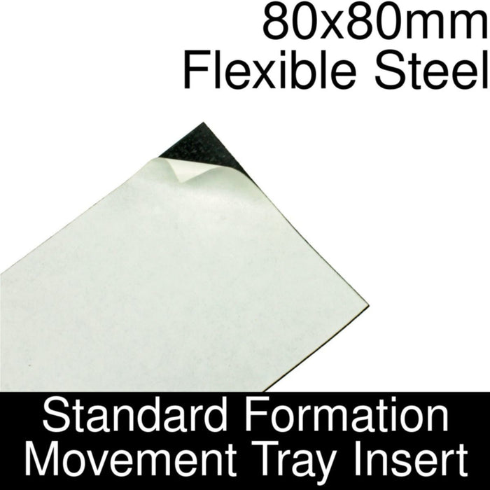Formation Movement Tray: 80x80mm Flexible Steel Insert for Standard Tray-Movement Trays-LITKO Game Accessories