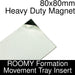 Formation Movement Tray: 80x80mm Heavy Duty Magnet Insert for ROOMY Tray-Movement Trays-LITKO Game Accessories