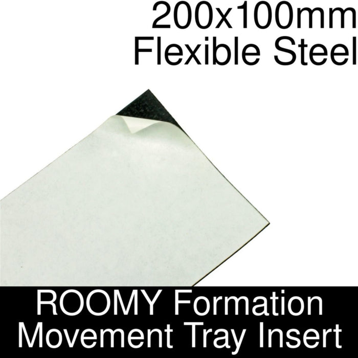 Formation Movement Tray: 200x100mm Flexible Steel Insert for ROOMY Tray-Movement Trays-LITKO Game Accessories