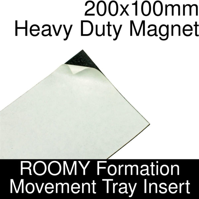 Formation Movement Tray: 200x100mm Heavy Duty Magnet Insert for ROOMY Tray-Movement Trays-LITKO Game Accessories
