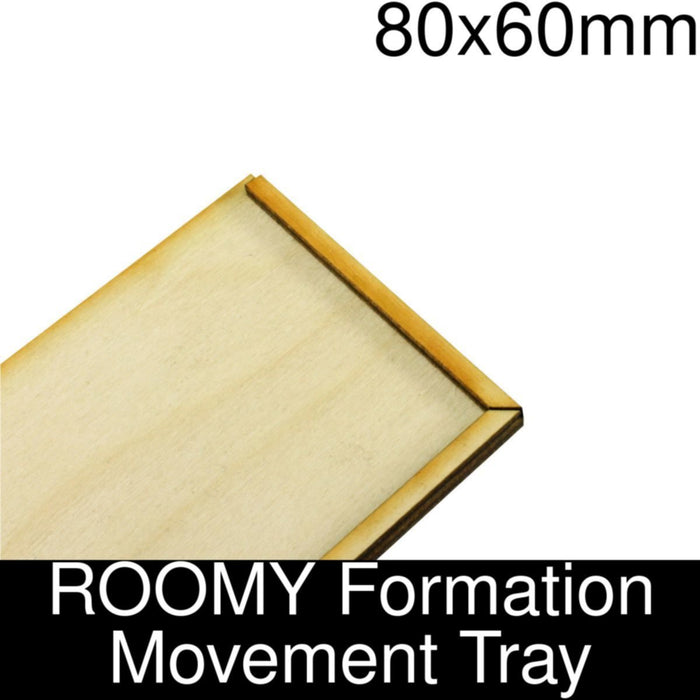 Formation Movement Tray: 80x60mm ROOMY Tray Kit-Movement Trays-LITKO Game Accessories