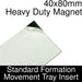 Formation Movement Tray: 40x80mm Heavy Duty Magnet Insert for Standard Tray-Movement Trays-LITKO Game Accessories