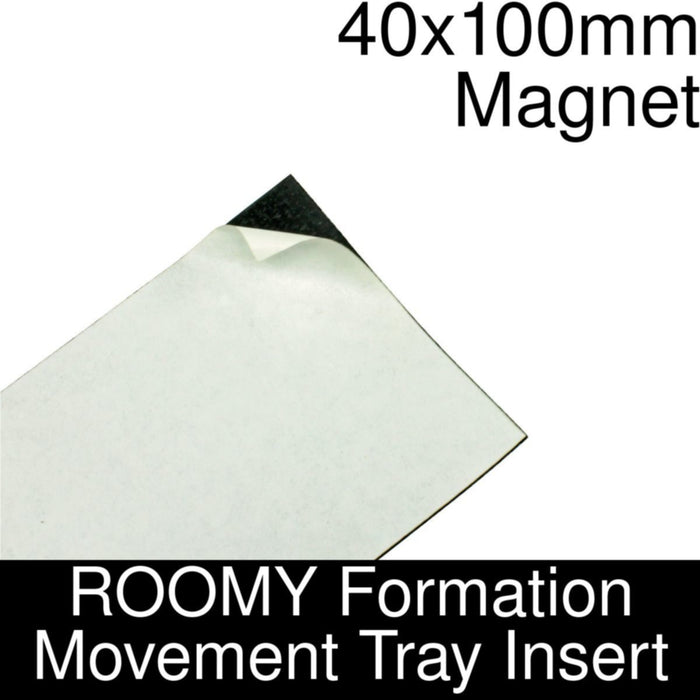 Formation Movement Tray: 40x100mm Magnet Insert for ROOMY Tray-Movement Trays-LITKO Game Accessories