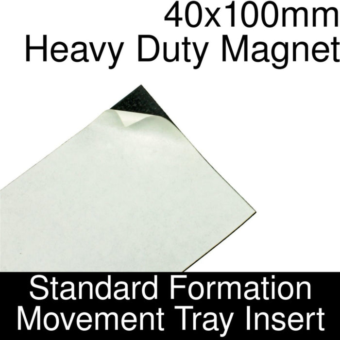 Formation Movement Tray: 40x100mm Heavy Duty Magnet Insert for Standard Tray-Movement Trays-LITKO Game Accessories