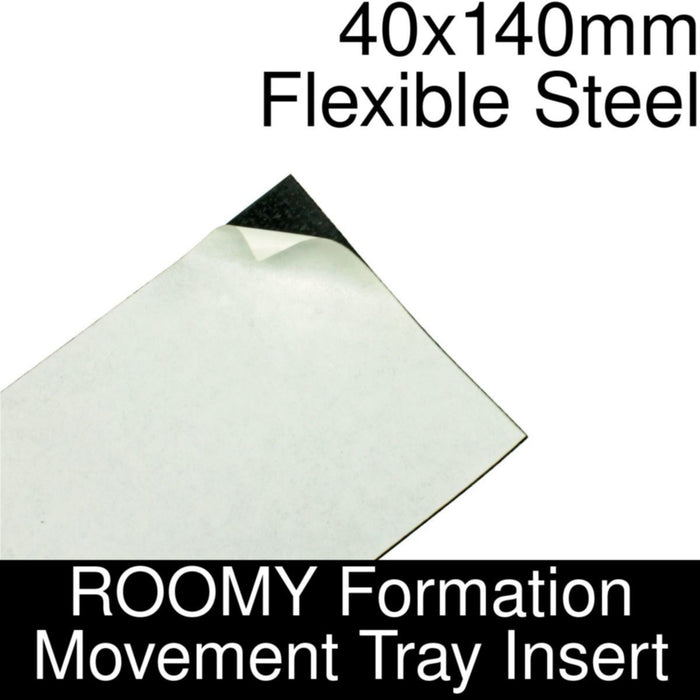 Formation Movement Tray: 40x140mm Flexible Steel Insert for ROOMY Tray-Movement Trays-LITKO Game Accessories