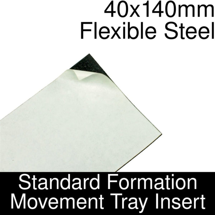 Formation Movement Tray: 40x140mm Flexible Steel Insert for Standard Tray-Movement Trays-LITKO Game Accessories
