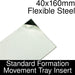 Formation Movement Tray: 40x160mm Flexible Steel Insert for Standard Tray-Movement Trays-LITKO Game Accessories