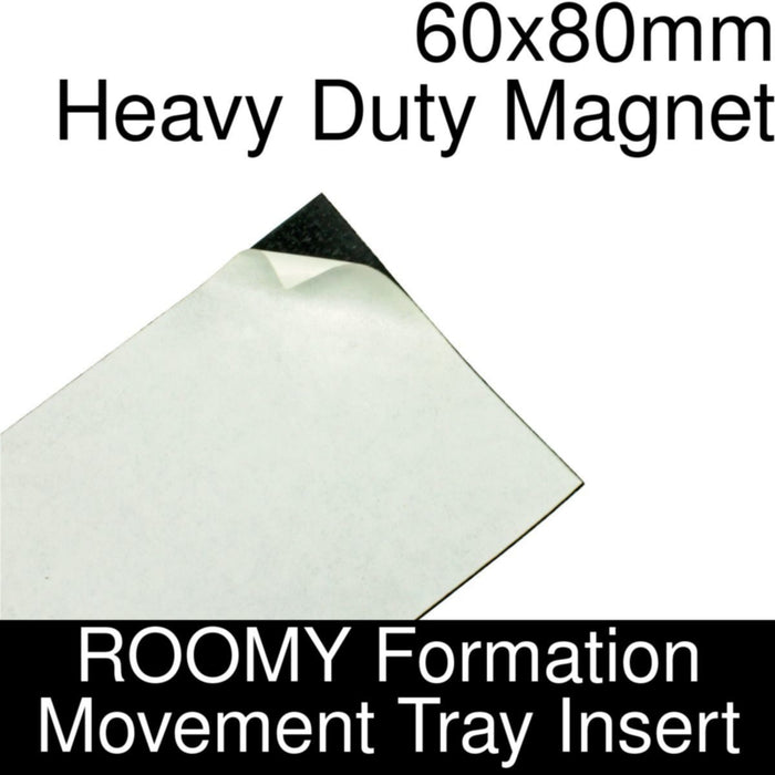 Formation Movement Tray: 60x80mm Heavy Duty Magnet Insert for ROOMY Tray-Movement Trays-LITKO Game Accessories