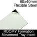 Formation Movement Tray: 80x40mm Flexible Steel Insert for ROOMY Tray-Movement Trays-LITKO Game Accessories