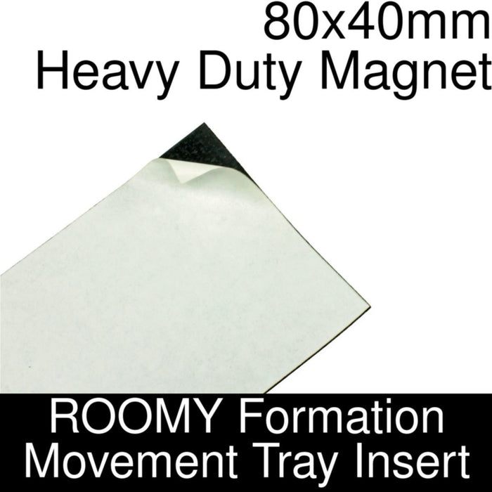 Formation Movement Tray: 80x40mm Heavy Duty Magnet Insert for ROOMY Tray-Movement Trays-LITKO Game Accessories